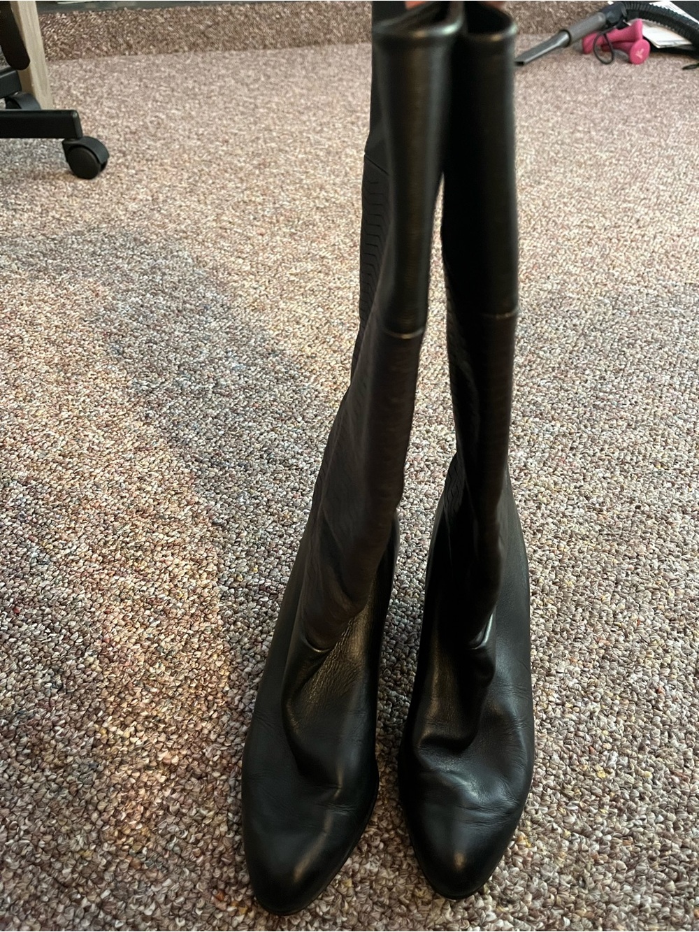 Vintage Xavier Danaud Paris black leather boots